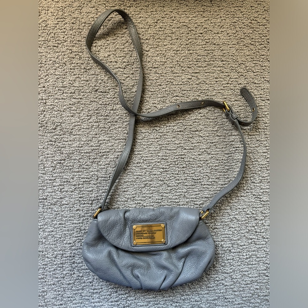 Marc by Marc Jacobs Grey Leather Crossbody Bag